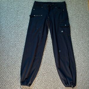 Athleta Cargo Style Black Pants Size Small